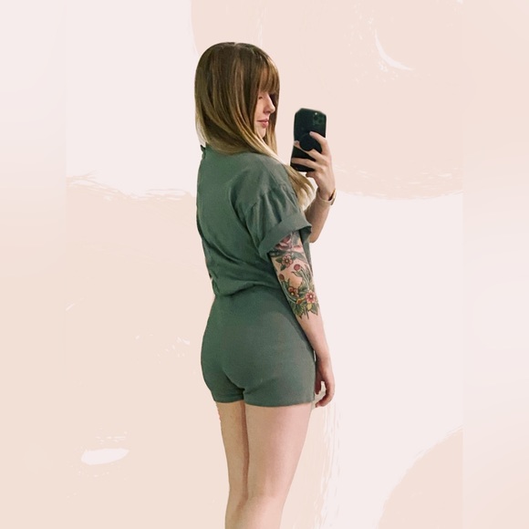 Zara One Piece Biker Shorts Romper - Picture 2 of 6